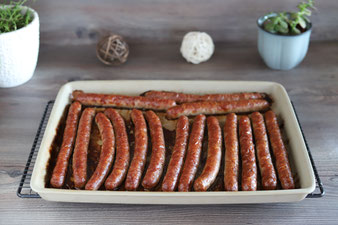 Bratwürste im Ofen mit Pampered Chef