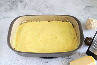 Bratwurst Kartoffelbrei Gratin in der Ofenhexe von Pampered Chef aus dem Onlineshop
