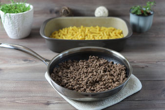 Nudelauflauf mit ungekochten Nudeln für Pampered Chef