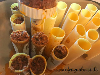Cannelloni mit Hackfleischmischung und Béchamelsoße in der Ofenhexe aus dem Pampered Chef Onlineshop