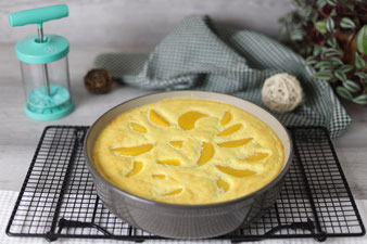 Milchreisauflauf in der Stoneware rund von Pampered Chef