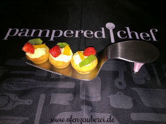 Obst Creme Törtchen aus der Mini Muffinform von Pampered Chef im Onlineshop kaufen