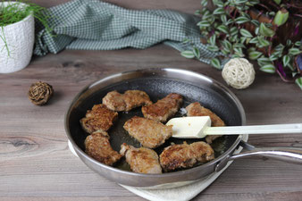 Rumpsteaks in der Edelstahlpfanne von Pampered Chef