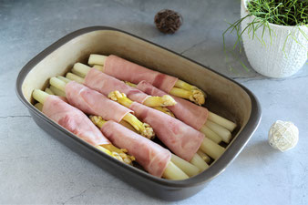 weißer Spargel in der Ofenhexe von Pampered Chef