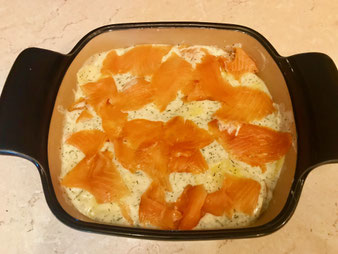 Kartoffelgratin mit Lachs aus dem Bäker, der Ofenhexe, dem Ofenmeister im Pampered Chef Onlineshop kaufen