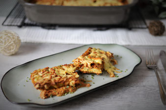 Maultaschenauflauf in der Ofenhexe von Pampered Chef