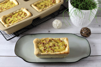 Lasagne mit Bacon in der Mini-Kastenform von Pampered Chef