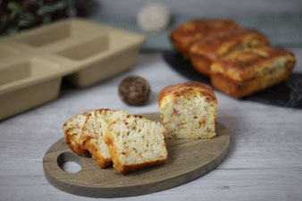 Zwiebel-Speck-Brote in der Mini-Kastenform von Pampered Chef