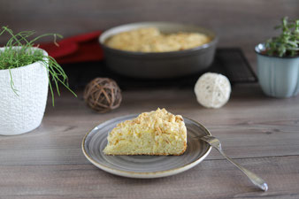 Schlesischer Streuselkuchen in der Stoneware rund von Pampered Chef