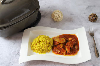 Schaschlik Topf im Ofenmeister von Pampered Chef aus dem Onlineshop