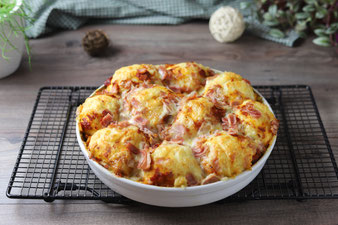 Bubble up Pizza in der runden Ofenhexe von Pampered Chef