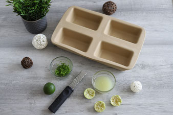 Mini Limettenkuchen aus der Mini Kastenform, ehem. Zauberkästchen mit Microplane Zester Reibe online im Pampered Chef Onlineshop bestellen