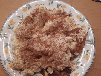 Milchreisauflauf Milchreis Auflauf Süßspeise aus der Stoneware rund, Ofenhexe oder Zaubermeister und Ofenmeister im Pampered Chef Onlineshop bestellen