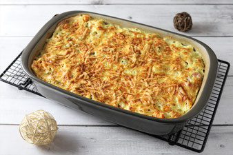 fertiger Nudelauflauf aus der großen Ofenhexe von Pampered Chef im Onlineshop