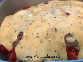 Hähnchenbrust in Sahnesauce aus der Ofenhexe von Pamperedchef aus dem Pampered Chef Onlineshop
