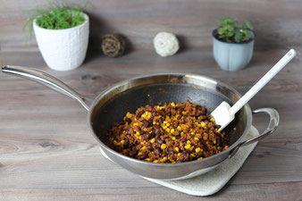 Mexikanisches Rezept für Pampered Chef im Edelstahl Antihaft Wokpfanne
