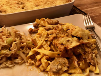 Gyrosauflauf mit Tagliatelle Gyrosgeschnetzeltes Geschnetzeltes im großen Bäker online im Pampered Chef Onlineshop bestellen