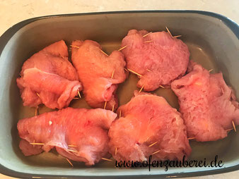 Cordon Bleu mit Kartoffel-Wedges auf dem Zauberstein und der Ofenhexe oder dem Ofenzauberer von Pampered Chef im Onlineshop bestellen