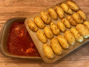 Hähnchenbrustfilet in Currysauce aus dem Grundset Zauberstein und Ofenhexe online im Onlineshop bestellen