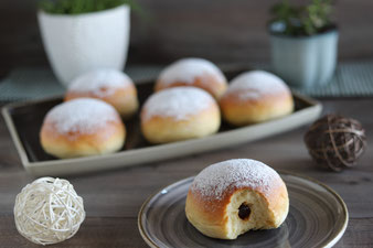 Faschingskrapfen aus dem Backofen, Ofenberliner, Krapfen aus dem Ofen vom Zauberstein von Pampered Chef