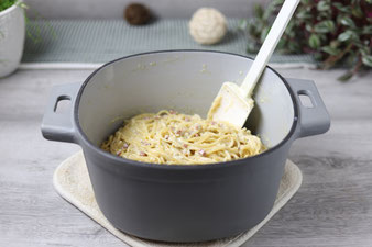 Spaghetti Carbonara mit Pampered Chef