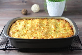 Lasagneplatten in die Ofenhexe legen