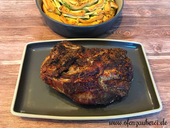 Schweinebraten, Nackenbraten, Braten, Salzbraten aus dem Ofenmeister, Zaubermeister oder Ofenhexe im Pampered Chef Onlineshop
