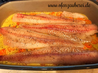 Seelachs mit Karotten in der Ofenhexe aus dem Pampered Chef Onlineshop