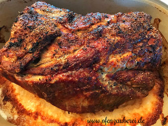 Schweinebraten, Nackenbraten, Braten, Salzbraten aus dem Ofenmeister, Zaubermeister oder Ofenhexe im Pampered Chef Onlineshop