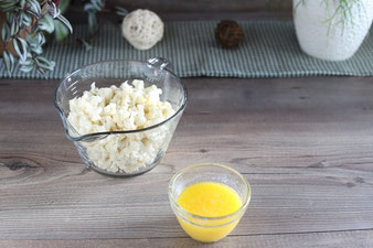 Geschmolzene Butter in der kleinen Elfe von Pampered Chef