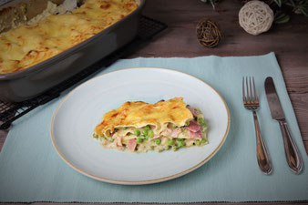 Schinken-Erbsen-Lasagne in der Ofenhexe von Pampered Chef
