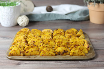 Kartoffel Wedges auf dem Zauberstein von Pampered Chef