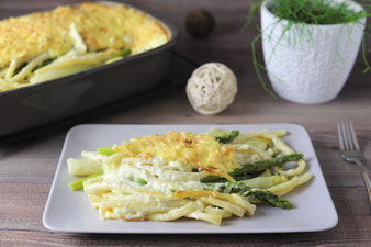 Spargel-Gratin in der Ofenhexe von Pampered Chef