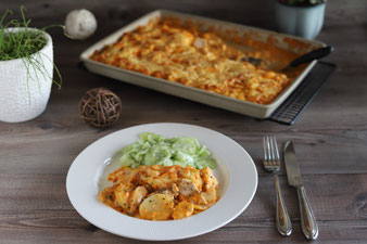 Hähnchen-Kartoffel-Platte im großen Ofenzauberer aus dem Pampered Chef Onlineshop