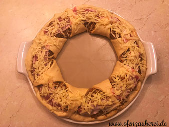 Burgerkranz in der Edelstahl Antihaft Pfanne und dem Rockcrok Grillstein oder White Lady aus dem Pampered Chef Onlineshop