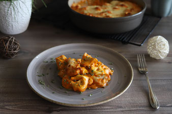 Tortellini-Gratin aus der Pampered Chef Ofenhexe im Pampered Chef Onlineshop