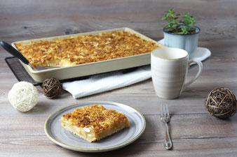 Butterkuchen Florentiner Apfelkuchen auf dem großen Ofenzauberer James mit Teigroller, große Nixe und Küchenhobel aus dem Pampered Chef Onlineshop