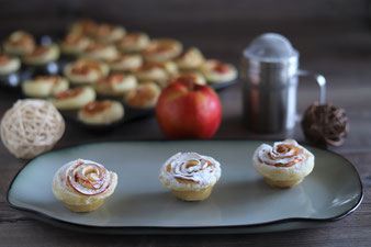 Apfelrosen in der Mini Muffinform von Pampered Chef