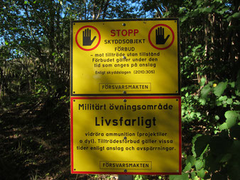 Military training area at Utö, Stockholm archipelago