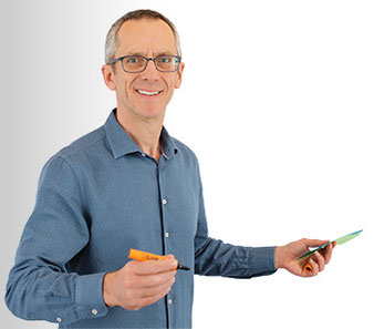 Moderator bietet Workshopmethoden an