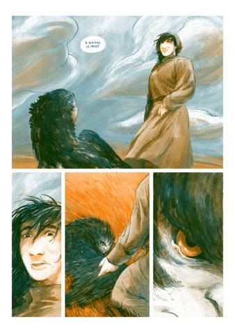 Alcor BD bande-dessinée Mayvig Maylis Vigouroux harpie harpy comic risography riso risographie bichromie