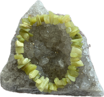 Zitronenchrysopres Chrysopras Armband