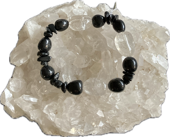 Onyx schwarz weiß Armbänder