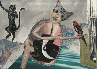 THE SECRET, Mixed Media on paper, 21 x 15 cm, 2019 (private collection)