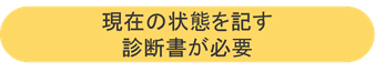 現在の状態を記す 診断書が必要