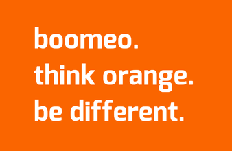 boomeo. think orange. be different.