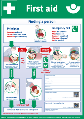 Plakataushang First Aid