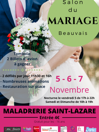 Salon du Mariage de Beauvais 5, 6 et 7 Novembre 2021