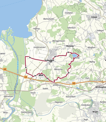 Tour 71 <> Grabenstätt - Grabenstätter Moos - Tüttensee