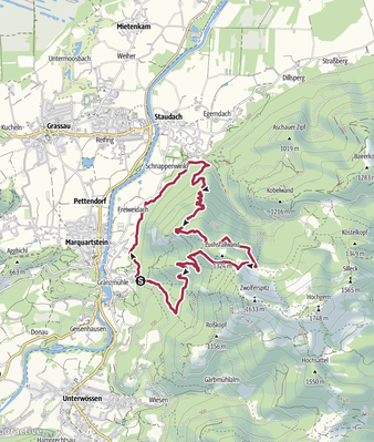 Tour 56 <> Marquartstein - Schnappenberg - Staudacher Alm